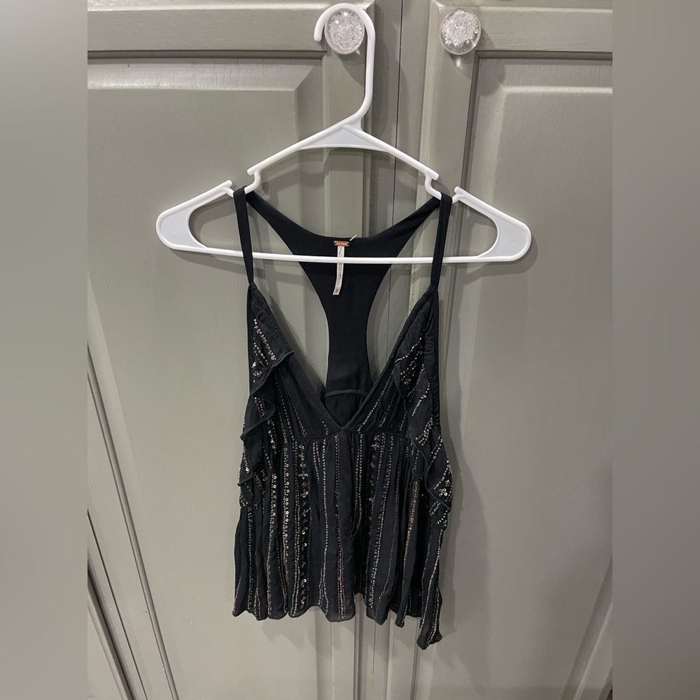 NWOT Free People Embellished Tank Top